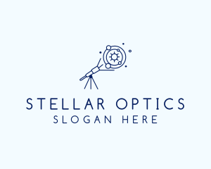 Telescope - Planetarium Space Observatory logo design