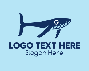 Character - Blue Whale Calf logo design