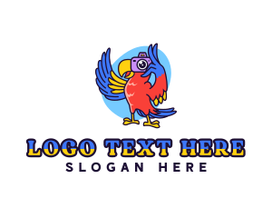 Paparazzi - Parrot Photography Studio logo design