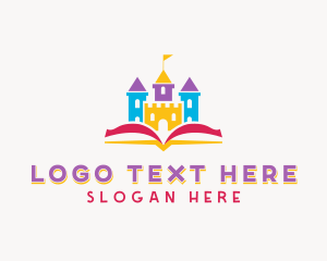 Storytelling - Castle Kindergarten Daycare logo design