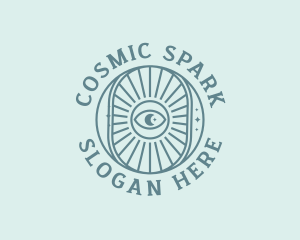 Cosmic Fortune Teller Eye logo design