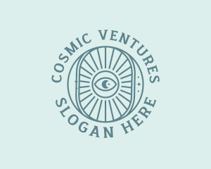 Cosmic Fortune Teller Eye logo design