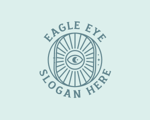 Cosmic Fortune Teller Eye logo design