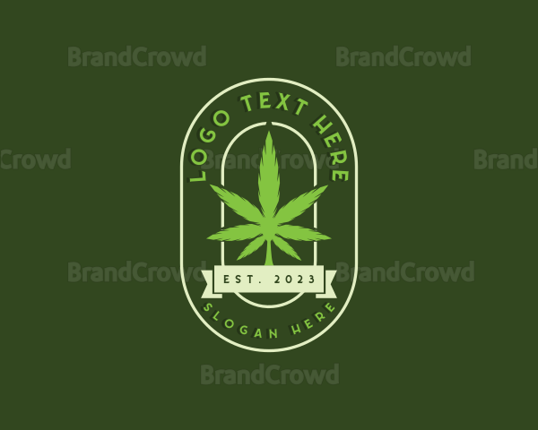 Cannabis CBD Leaf Logo