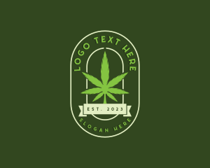 Dispensary - Cannabis CBD Leaf logo design