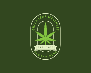 Cannabis CBD Leaf logo design