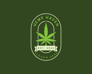 Cannabis CBD Leaf logo design