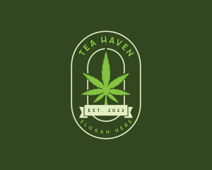 Cannabis CBD Leaf logo design