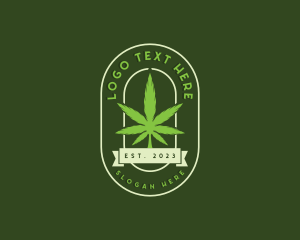 Cannabis CBD Leaf Logo