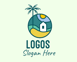 Seaside - Tropical Beach House logo design