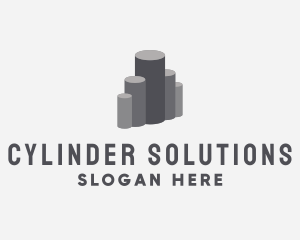 Cylinder - Industrial Construction Steel logo design