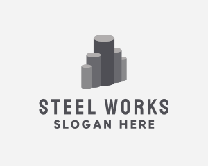Industrial Construction Steel logo design