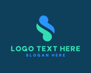 Letter S - Technology Wave Letter S logo design