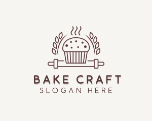 Pastry Cupcake Baker  logo design