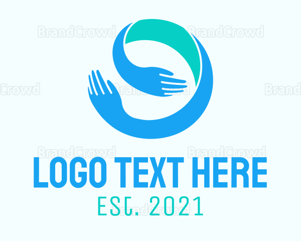 helping hand logo design