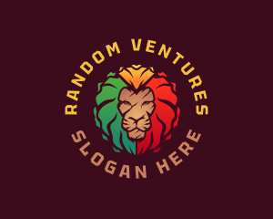 Lion Rasta Reggae Logo