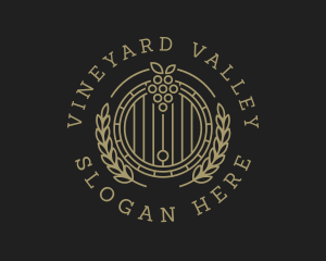 Winery - Grape Winery Liquor logo design