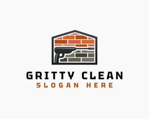 Dirty - Power Washing Brick Cleaning logo design