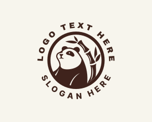 Bear - Bamboo Panda Zoo logo design