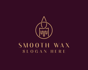 Wax Candle Spa logo design