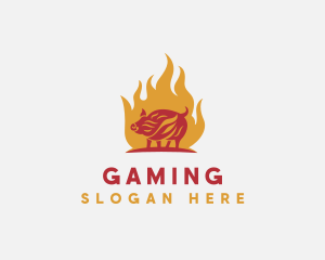 Flame Pork Grill Logo
