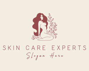 Naked Vine Woman logo design