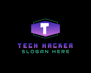 Hacking - Gamer Futuristic Software logo design