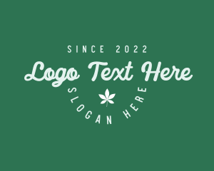 Nature Park - Natural Leaf Cursive logo design