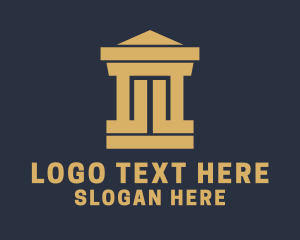 Scale - Legal Court House logo design