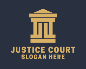 Court - Legal Court House logo design