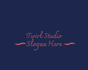 Handwritten Studio Salon logo design