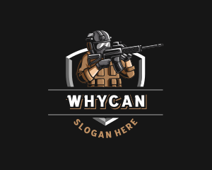 Soldier Military Rifle Logo