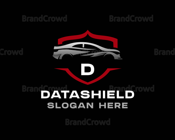 Sports Car Automobile Shield Logo