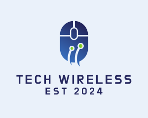 Wireless - Wireless Computer Mouse logo design