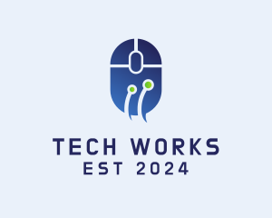 Wireless Computer Mouse  logo design