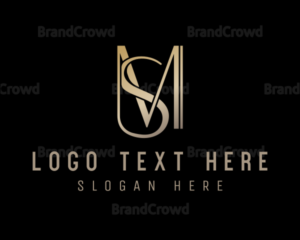 Metallic Luxury Brand Logo