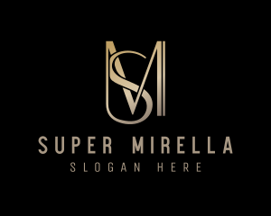Metallic Luxury Brand logo design