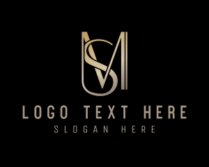 Metallic Luxury Brand Logo