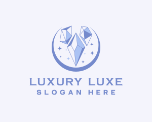 Luxe Jewelry Crystal  logo design