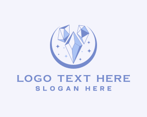 Stone - Luxe Jewelry Crystal logo design