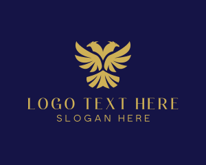 Mythology - Double Headed Eagle logo design