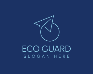 Steward - Minimalist Paper Plane Travel logo design
