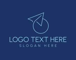 Travel Agency - Minimalist Paper Plane Travel logo design