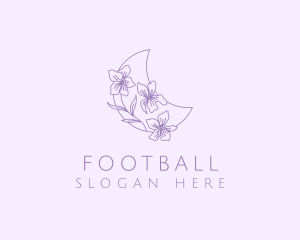 Violet - Moon Flower Florist logo design