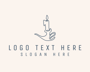 Fire - Scented Candle Light logo design