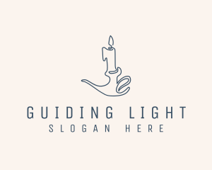 Scented Candle Light  logo design