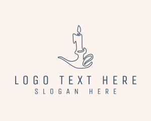 Relaxation - Scented Candle Light logo design