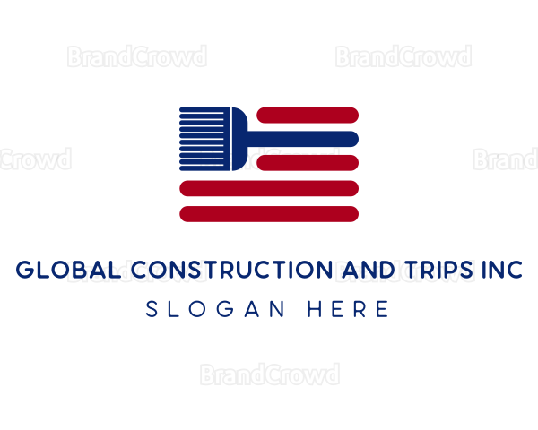 American Flag Broomstick Logo