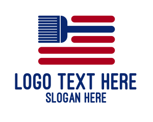 American - American Broomstick logo design