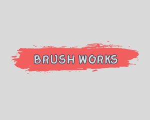 Brush - Mural Brush Paint logo design